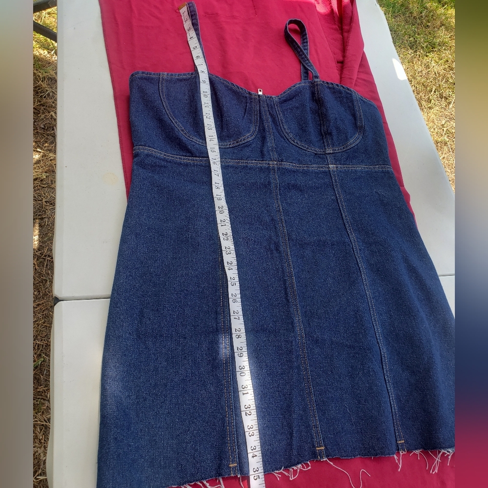 SHEIN Curve Blue Denim Dress - Picture 3 of 6